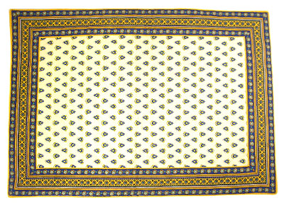 Provence Tea mat (mouche. yellow × blue) - Click Image to Close